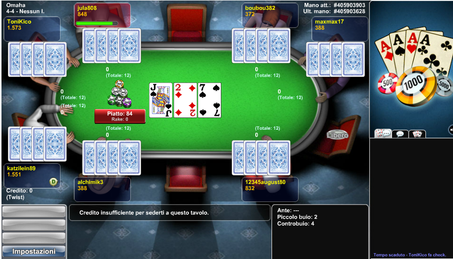 Poker table gametp
